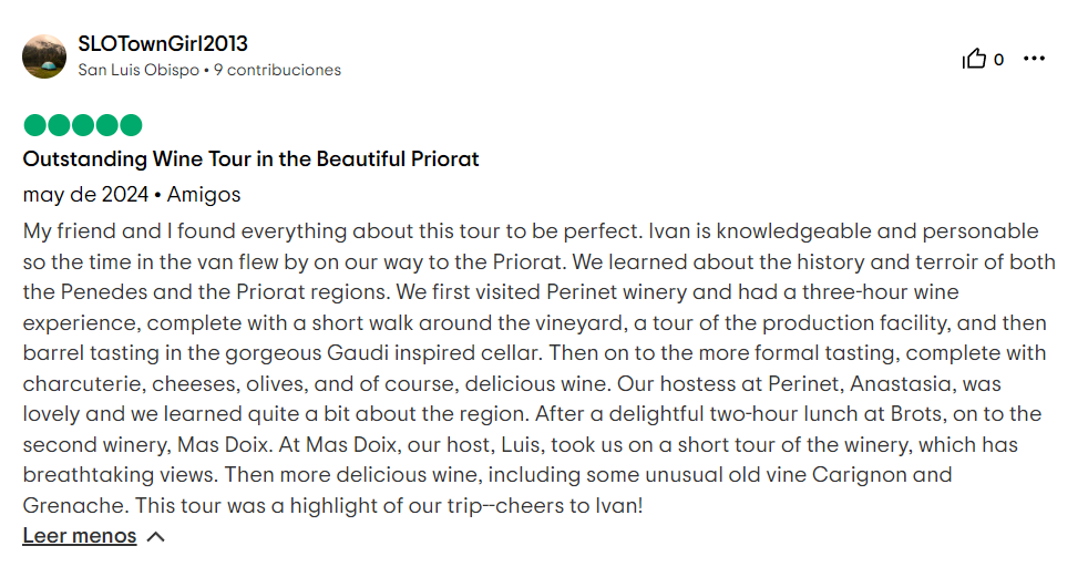 wine tour review
